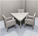  AZY-ZSJ6型软包三角谈话桌