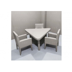 谈话讯问室用的三角桌询问桌长什么样子？