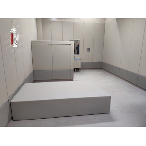 审讯室防撞软包地脚线的安装方法